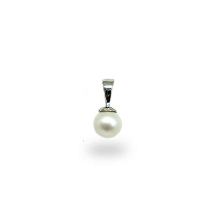 Pfalzer H. & Co. Silber Anhänger bestückt mit einer Perle.
