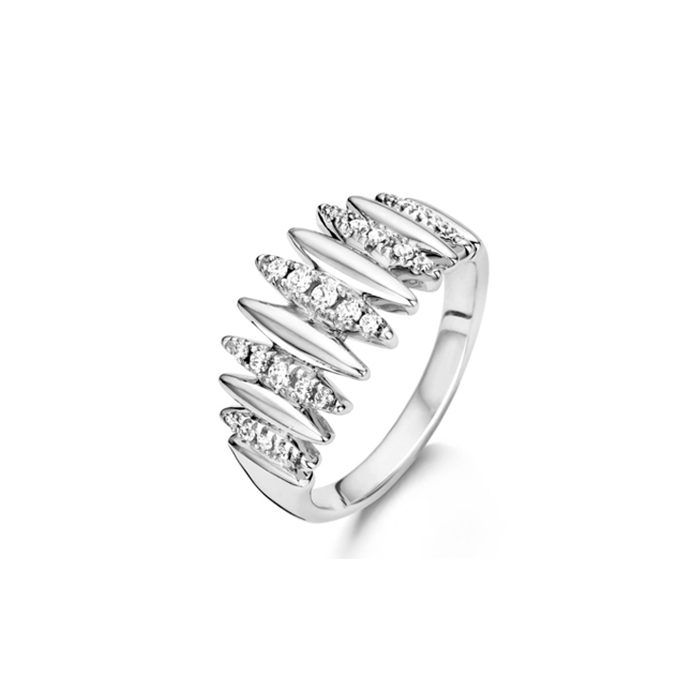 Diamantor SA Ohrstecker –  Ringe  Silber
