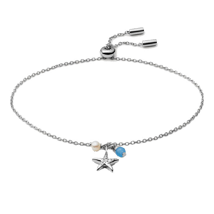 Gliederarmband Elliott Sea Stars Chalzedon Süßwasserperle – JFS00572040