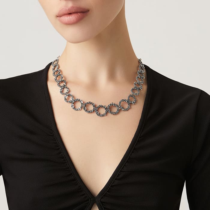 Halskette Millefiori –  aus Silber 925 1