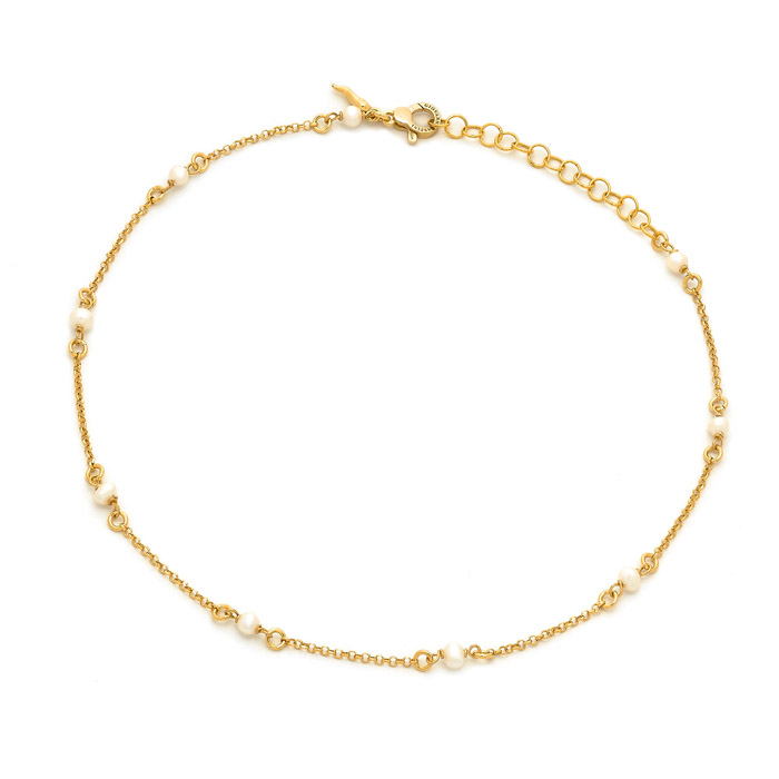 Halskette Joy Perlen – Halskette aus Silber 925 vergoldet mit Naturperlen